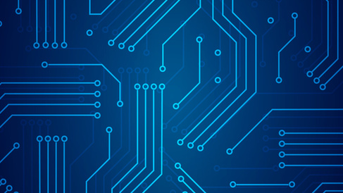 Technology background in abstract style