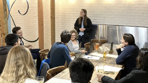 Group of researchers in discussion