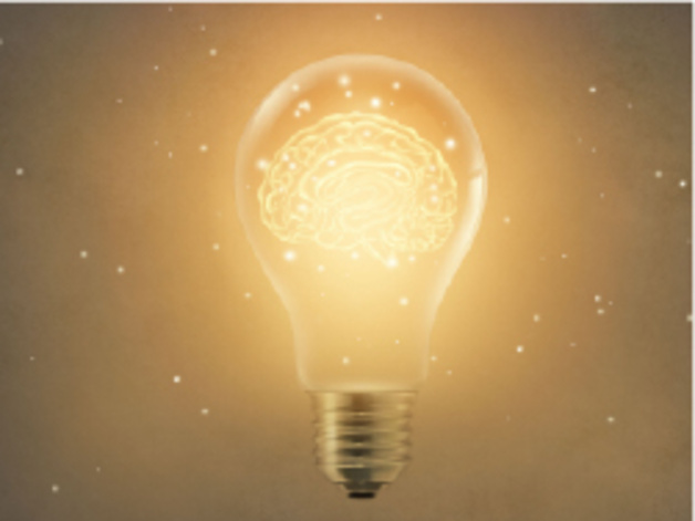 brain inside the lightbulb