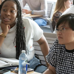Masters students in a seminar